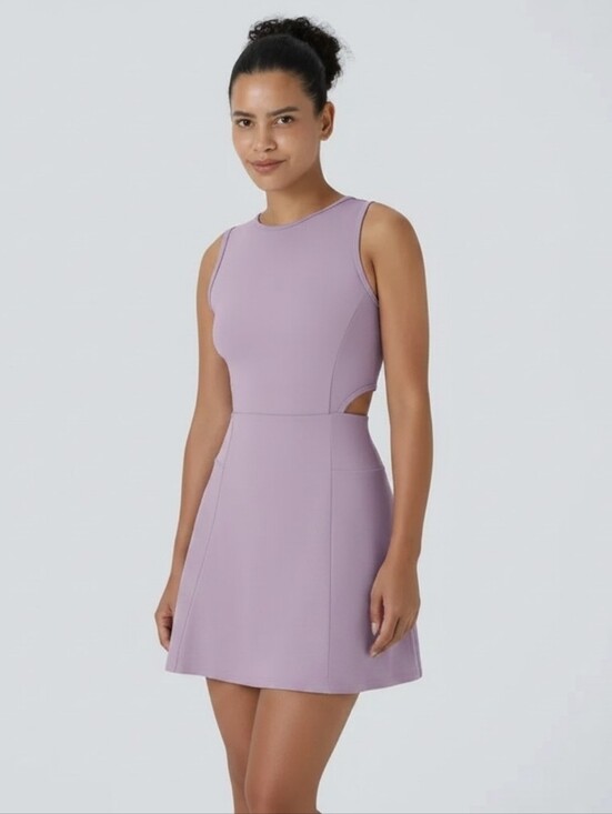 HALARA Dresses & Skirts - HALARA Easy Peezy Lavender Sleeveless Midi Dress